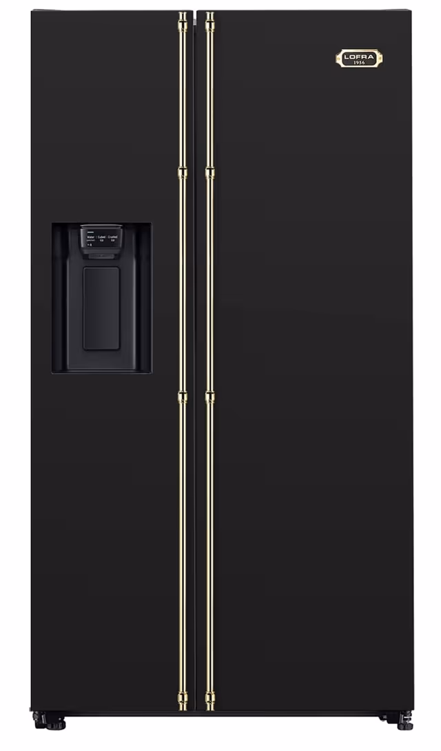 Lofra - Dolce Vita Kjøleskap (Svart/Messing) - 90 cm