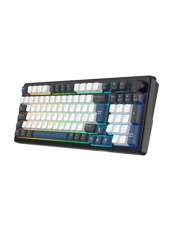 Deltaco GAMING DK490 - Gamingtastatur - Nordisk - Svart
