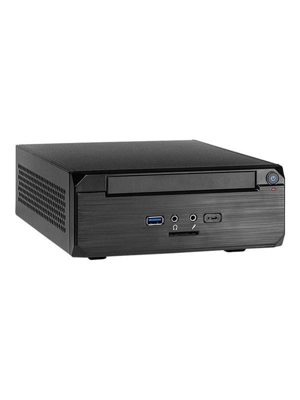 Inter-Tech MW-02 II - Kabinett - Desktop slimline - Svart