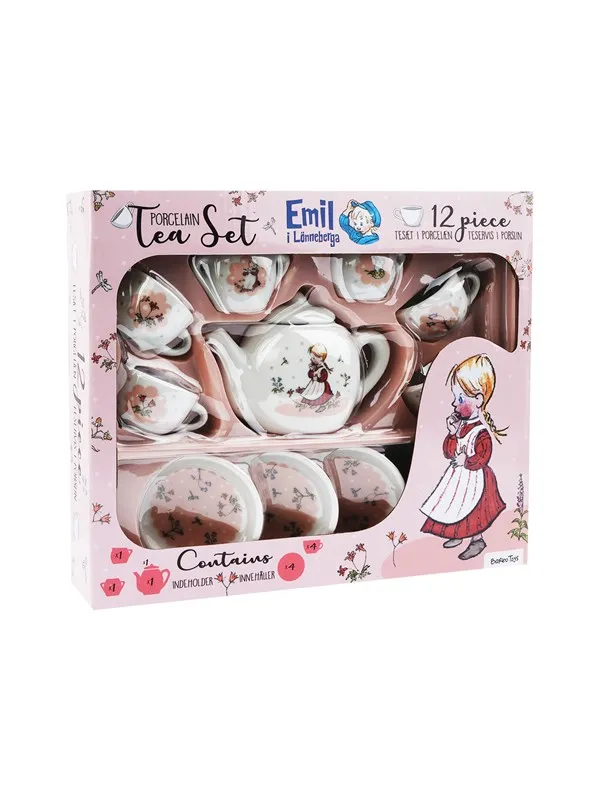 Emil fra Lønneberg Emil - Porcelain Tea Set - Ida
