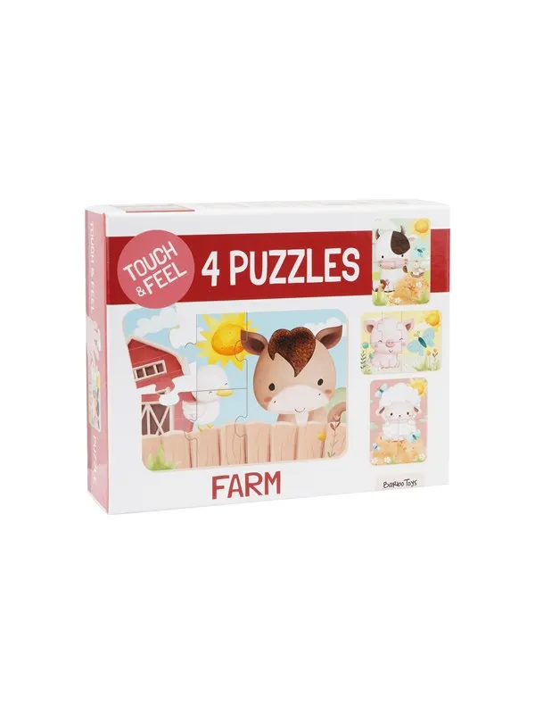 Barbo Classic Touch & Feel Puzzles - Farm