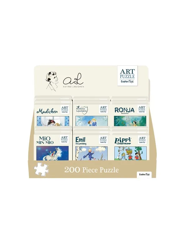 Astrid Lindgren - Art Puzzle 200pcs Display - 18 U
