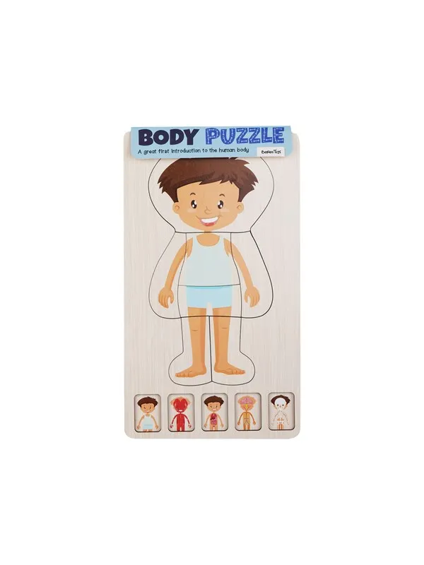 Barbo Classic Wooden Body Layer Puzzle - Boy