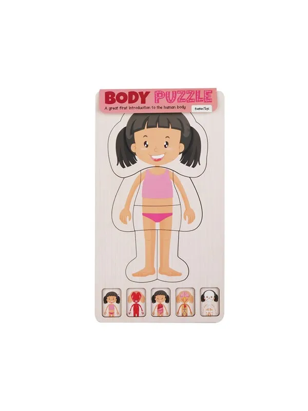 Barbo Classic Wooden Body Layer Puzzle - Girl