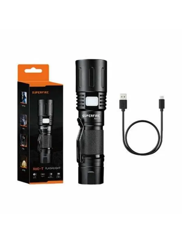 Superfire Flashlight  X60-T 1500lm USB