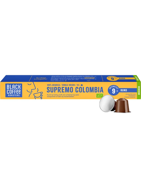 Black Coffe Roasters Supremo Colombia Organic - 10 Capsules