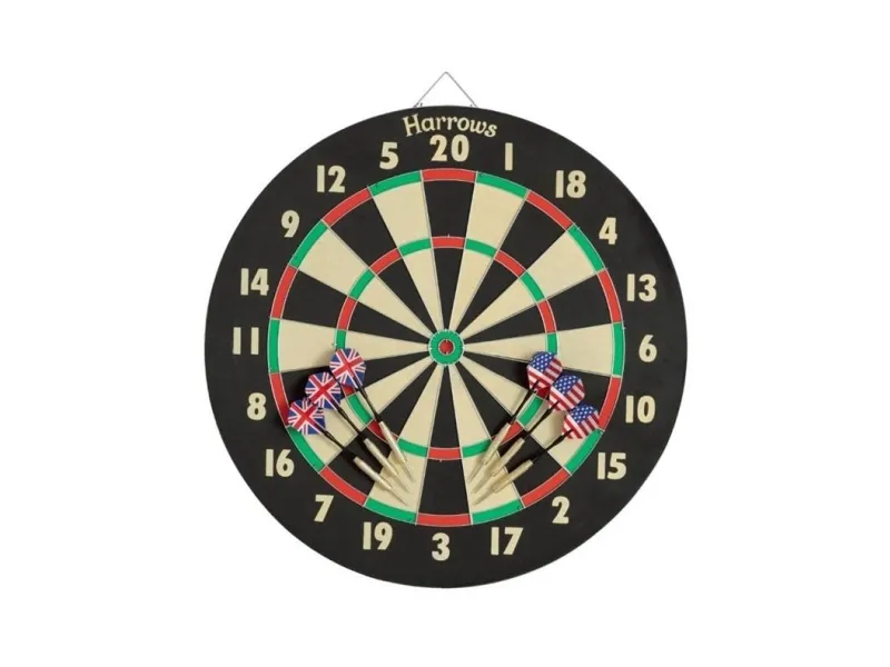 DARTBOARD harrows Bristow's family