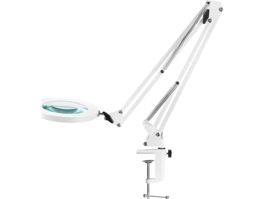 Activeshop LED-lupelampe GLOW 308 til bord hvit