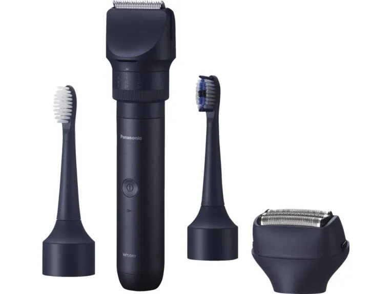 Panasonic X-Shape Travel, våt og tørr, batteri, blå