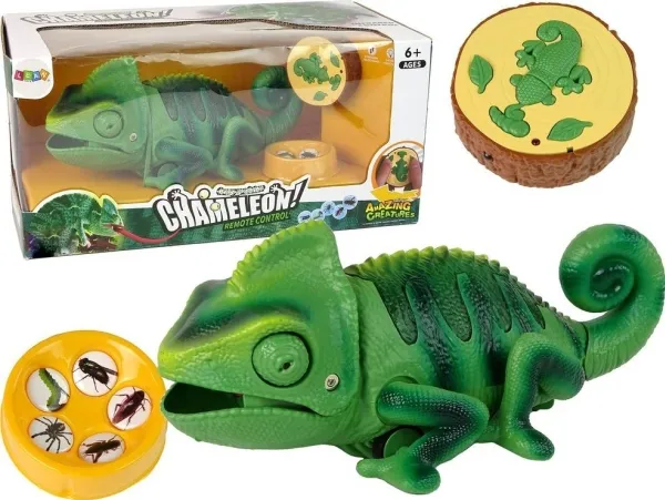 LeanToys Kameleon fjernstyrt grønn lys 28 cm
