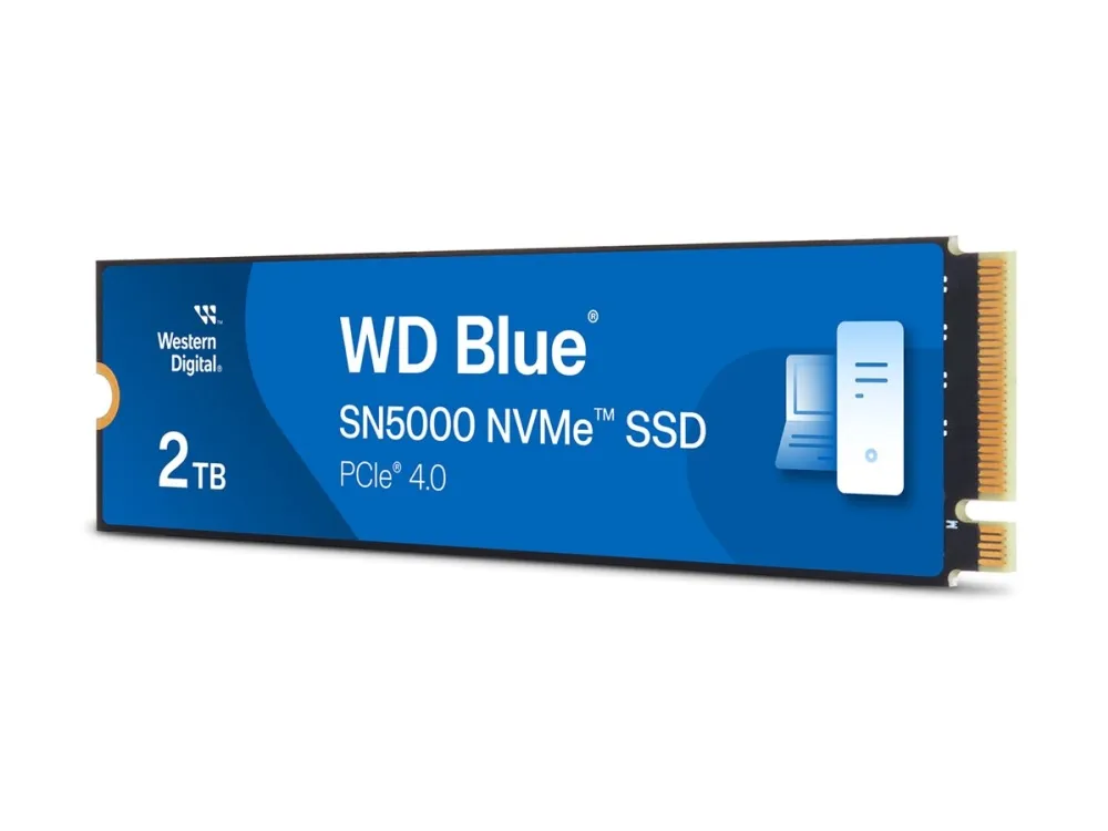 WD Blue SN5000 WDS200T4B0E - SSD - 2TB - intern - M.2 2280 - PCIe 4.0 x4 (NVMe)