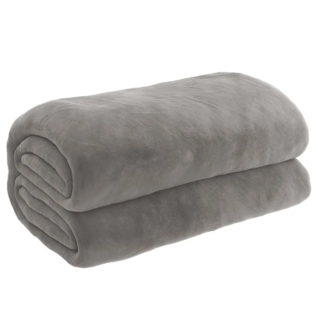vidaXL Vektdyne med trekk grå 135x200 cm 10 kg stoff