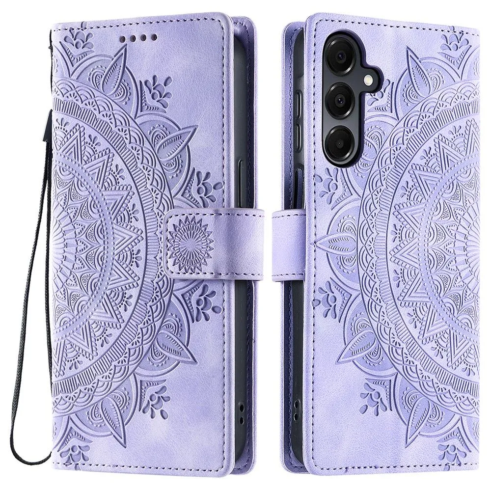 For Samsung Galaxy A26 Lommebok Deksel Shell Mandala Blomstermønster