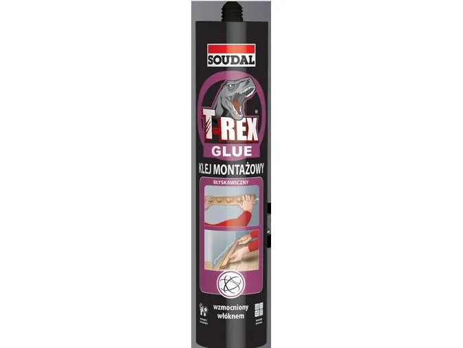 Soudal Øyeblikkelig monteringslim 380G T-REX [STK] - LIM 380 BLÅ
