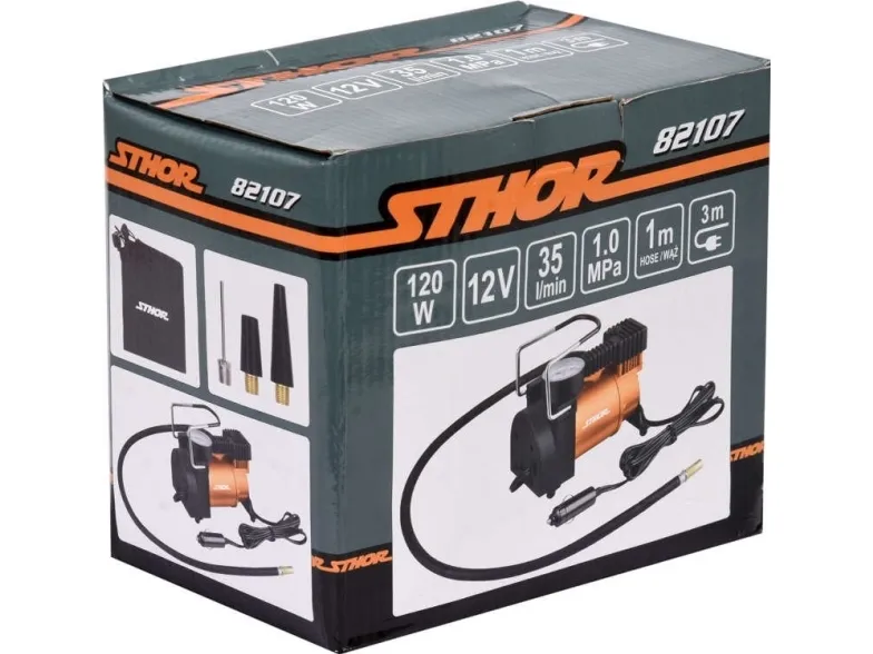 Bil kompressor, minikompressor 12V 120W STHOR 82107