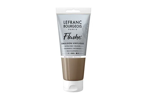 Akrylmaling Flashe 80 ml askeblå iriserende