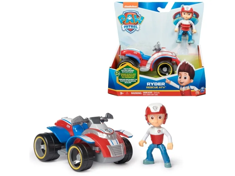 PAW Patrol PAW VHC BscVehicle Sustainable Ryder GML, Quadricycle, PAW Patrol, 3 år, Plast, Blå, Rød, Hvit