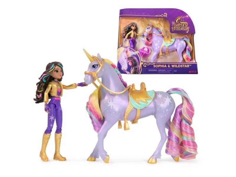Unicorn Academy dukke & enhjørning - Sophia & Wildstar