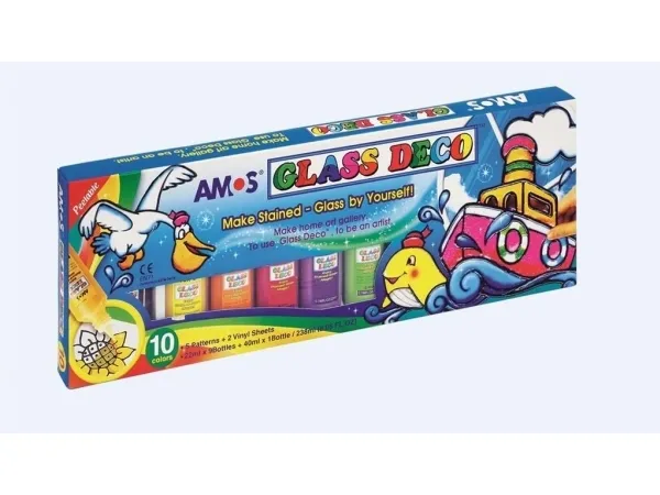 Amos glass-/vitrage-maling Glass Deco 10 farger (237463)