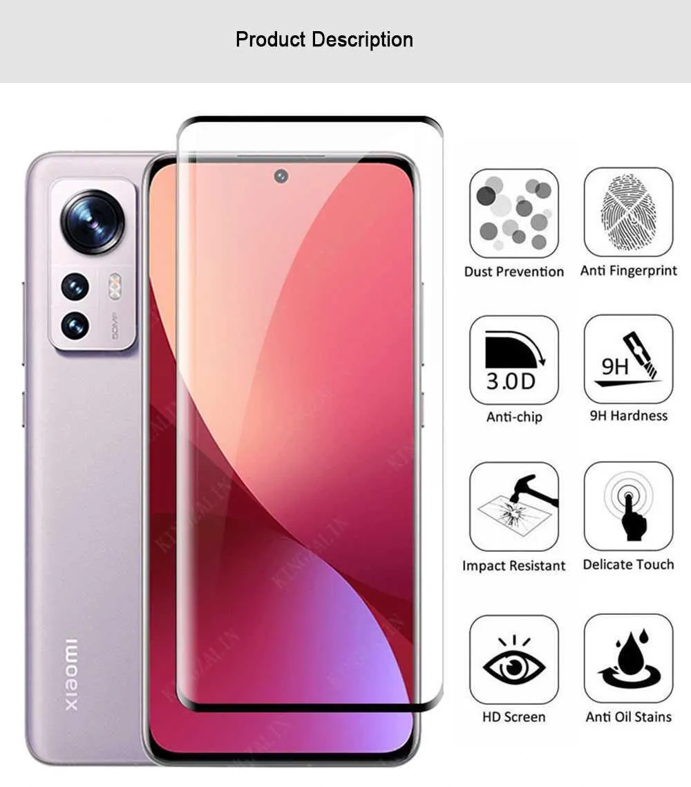 3x Skjermbeskytter i herdet glass til Xiaomi Mi 12