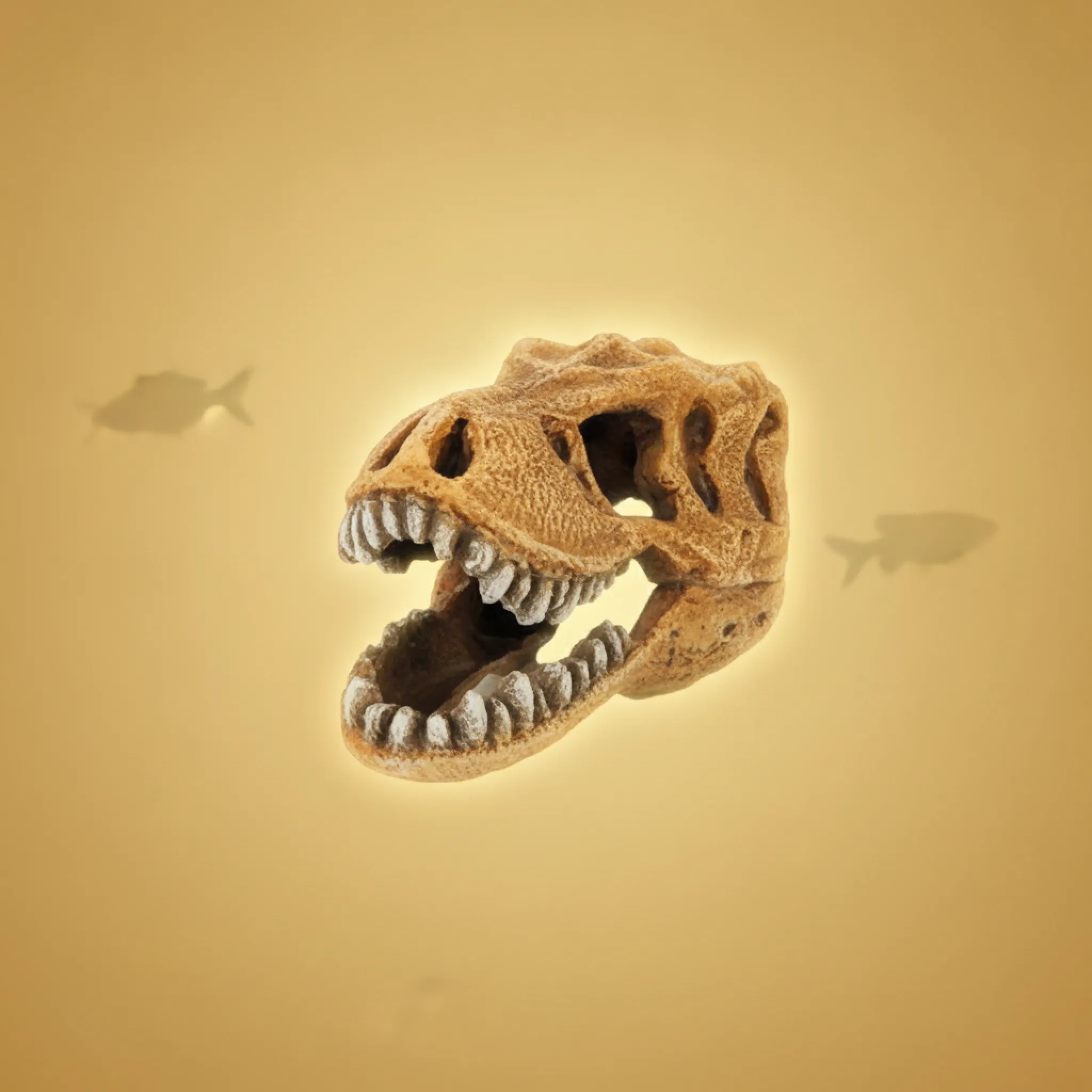 T-rex Dinosaur Skull  -  Akvariedekorasjon 12.7 cm