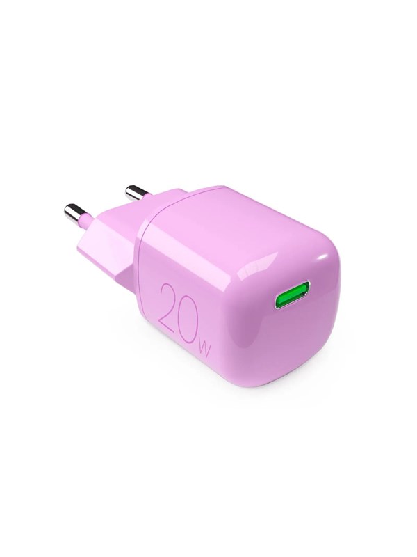 Puro MiniPro 20W USB-C Wall Charger - GAN Technology - Pink