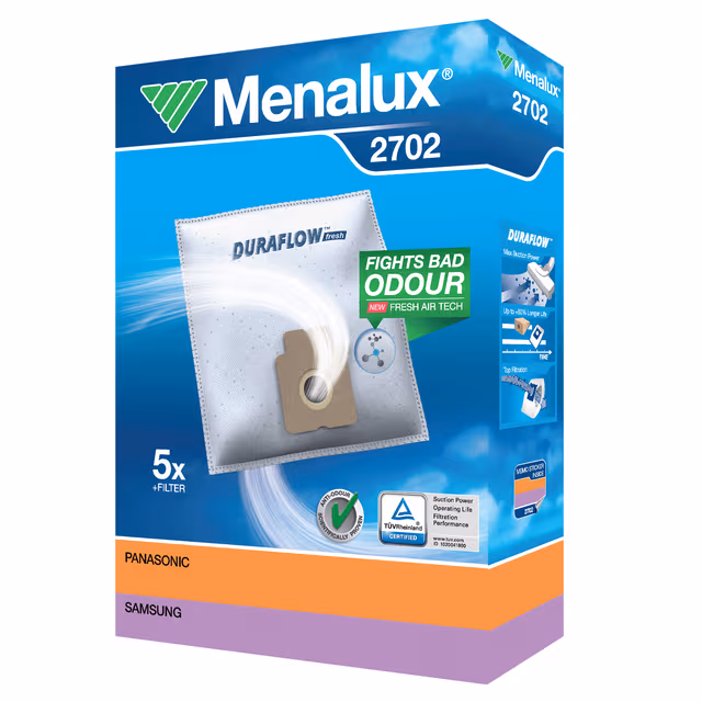 Menalux støvsugerposer 2702 til Panasonic, Samsung, Weltstar m.m