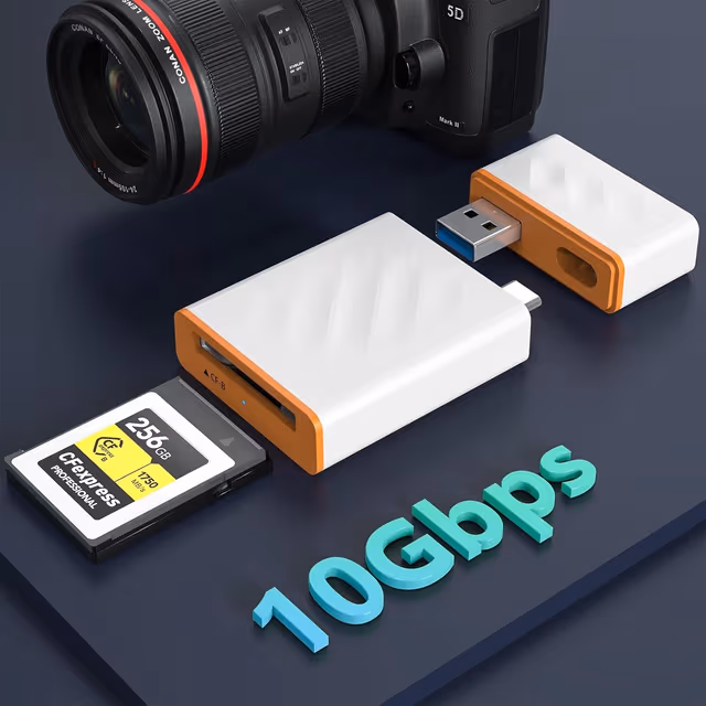 NÖRDIC USB-A, USB-C 3.0 Kortleser CFexpress Type A UHS-I