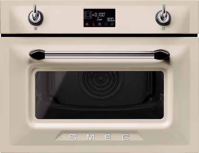Smeg Victoria Kompaktovn med mikro SO4902M1P (cream)
