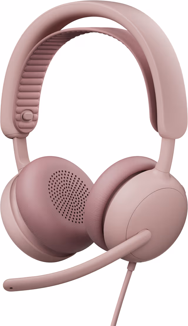 Logitech Zone Wired 2 gaming-headsett (rose)