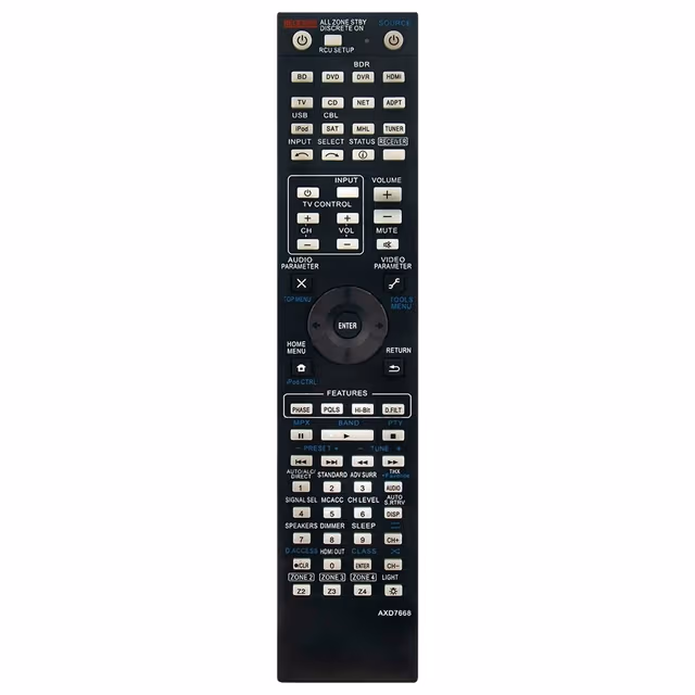 Fjernkontroll Utskiftning for AXD7668 for Pioneer AV-receiver Stereo System