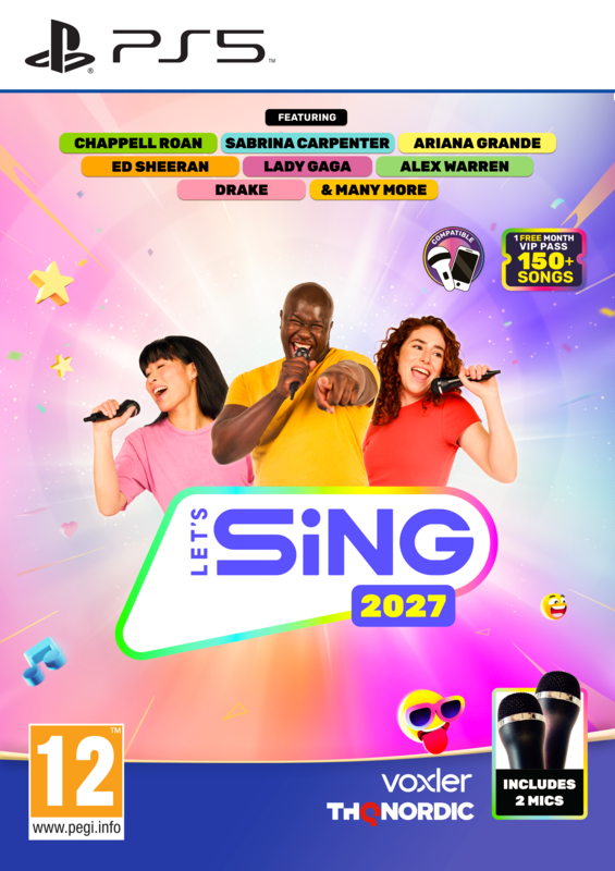 Let's Sing 2027 - 2 Mic Bundle - PS5 - Sony PlayStation 5 - Party