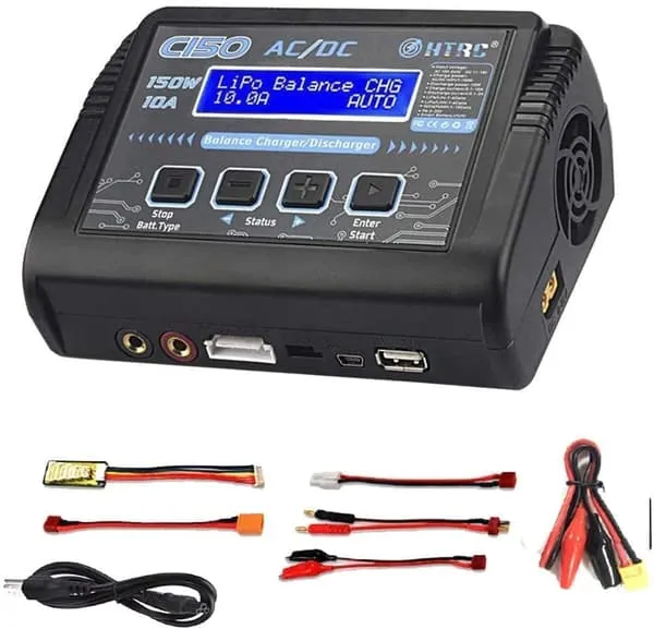 HTRC LiPo Balanseringslader 150W 10A 1-6S AC/DC C150 for NiCd Li-Ion Life NiMH LiHV PB - Tilbehør til Fjernstyrte Leker RC-lader