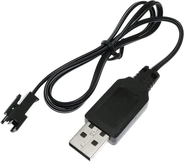 1-delers SM-2P RC Bil for batterier 4.8V Ni-MH - Tilbehør til Fjernstyrte Leker USB-laderkabel