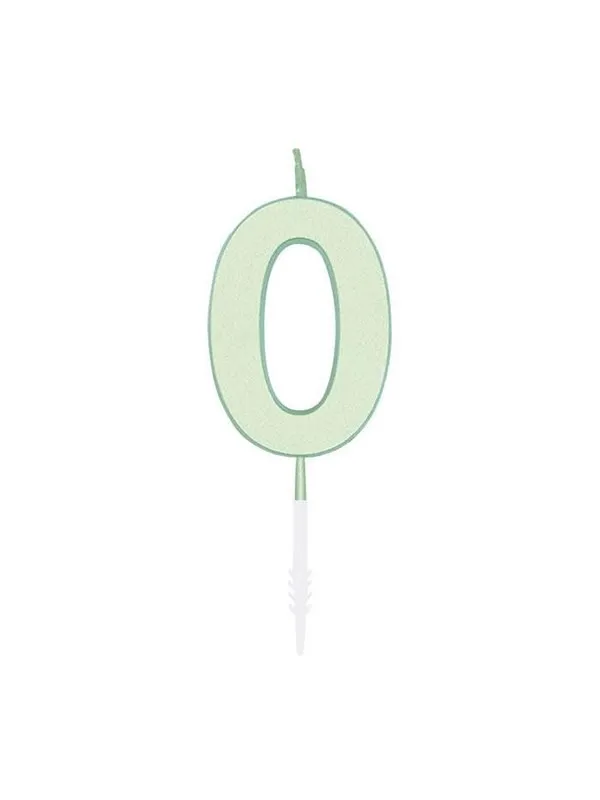 Globos Cake candle 4.5cm Pastel Mint no. 0
