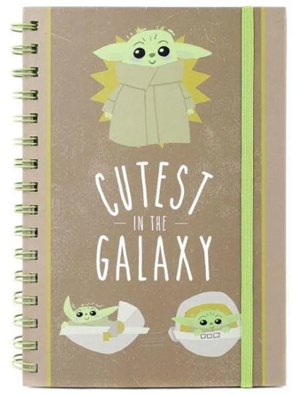 Pyramid - Star Warts: The Mandalorian (Cutest in the Galaxy) A5 notebook