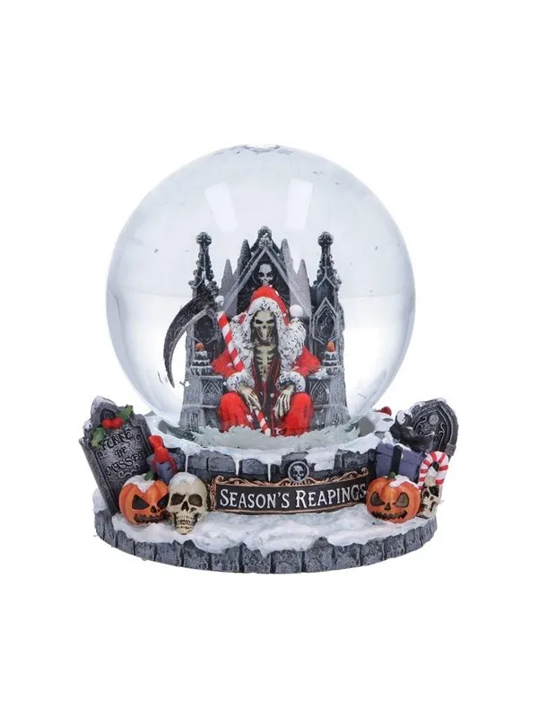 Nemesis Now - Nemesis - Silent Nightmares - Seasons Reaping Snow Globe