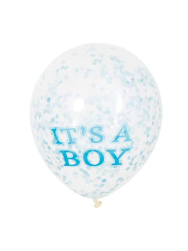 Haza Witbaard Confetti Balloons Boy 6pcs.