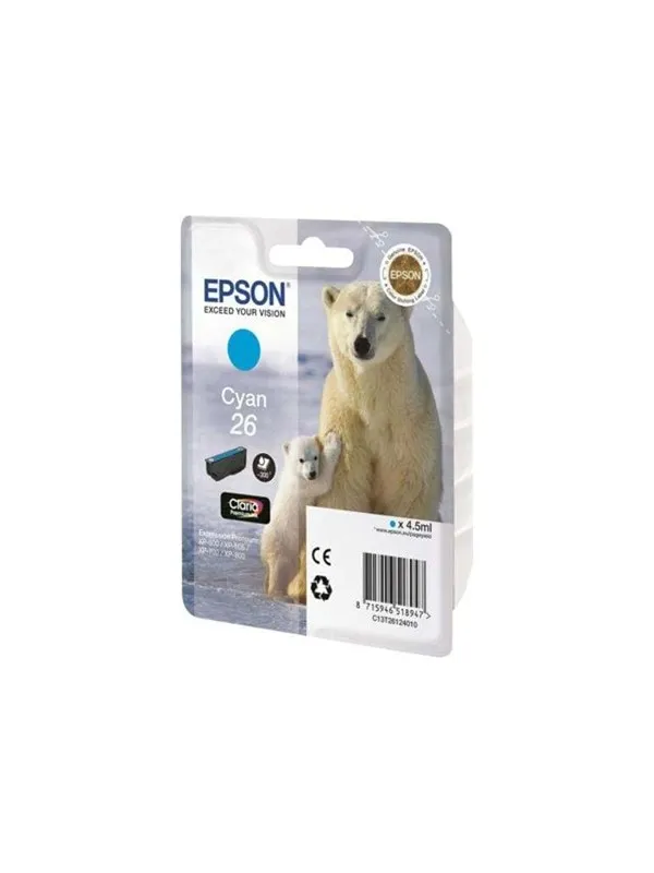 Epson 26 Ink Cartridge - Blekkpatron Cyan