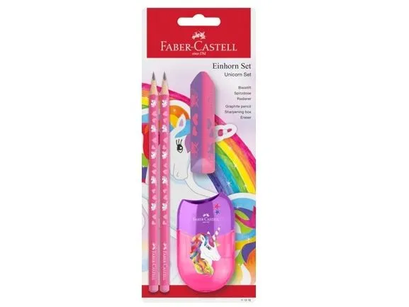Faber-Castell 111518, HB, Flerfarget, Triangulær, Kunst, Hobby, Kontor, Skole, Blister, 2 stykker