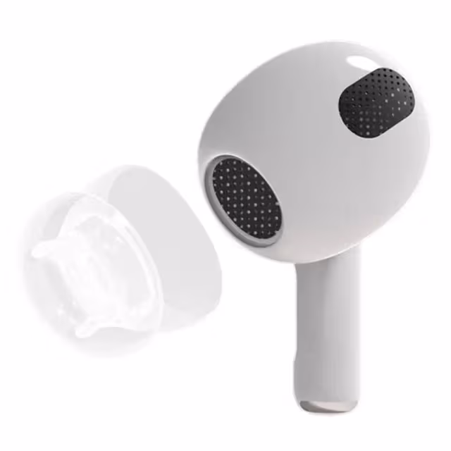 1-par TPE øreputer AirPods (Gen4) - M - Clear