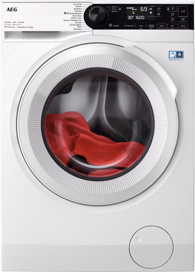 AEG Serie 7000 Kombinert Vaskemaskin/Tørketrommel LWR732C96Q (9/6kg)