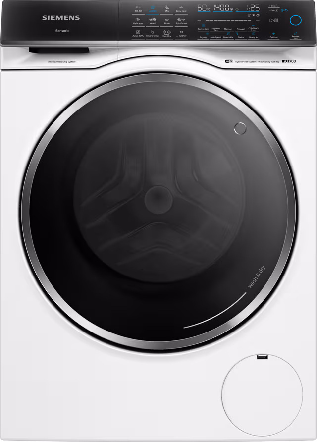 Siemens iQ700 vaskemaskin med tørketrommel WN54C2A0DN (10.5/6kg)