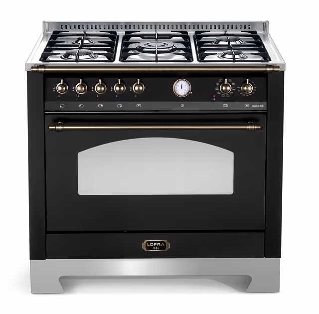 Komfyr - Dolce Vita 90 cm (1 ovn) (Svart/Bronse) Gass