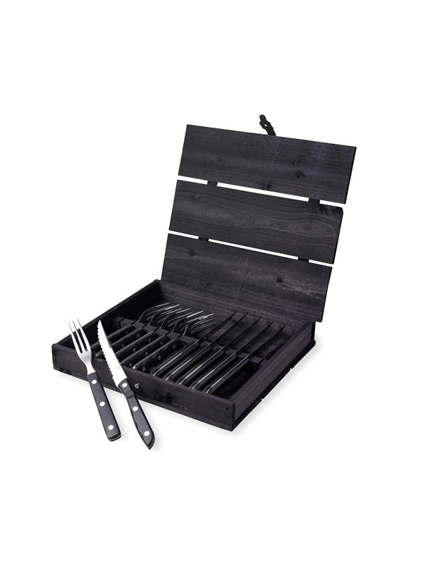 Gense Old Farmer Black steak/grill cutlery 12 pcs