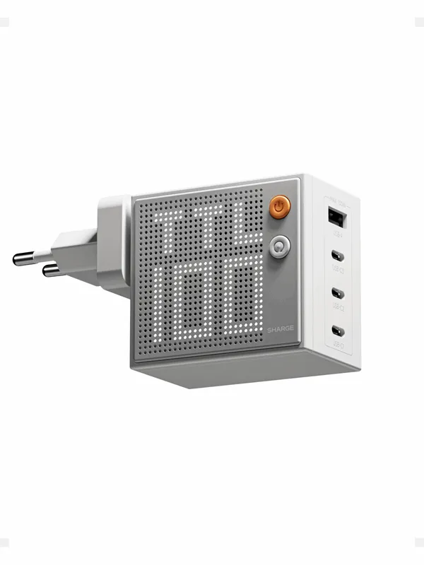 SHARGE Pixel 100W USB-C & USB-A Charger - White