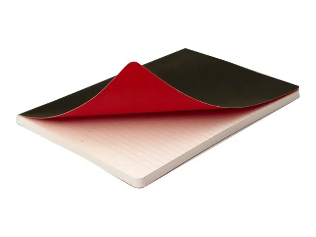 Oxford Black by Black n' Red - Notisbok - A5 (148 x 210 mm) - 72 ark / 144 sider - ekstrahvit papir - linjert - svart perm