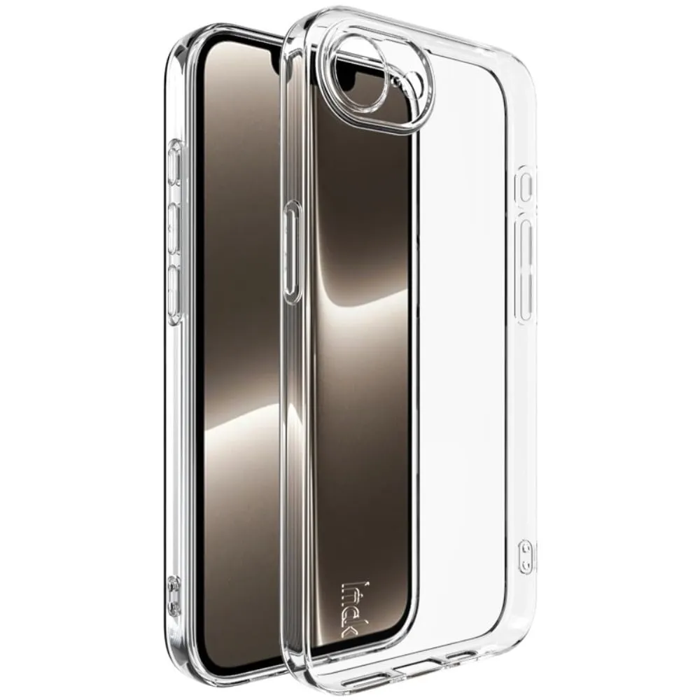 IMAK UX-5 Series iPhone 16e-etui Støtsikkert, fleksibelt, gjennomsiktig, slankt bakskall
