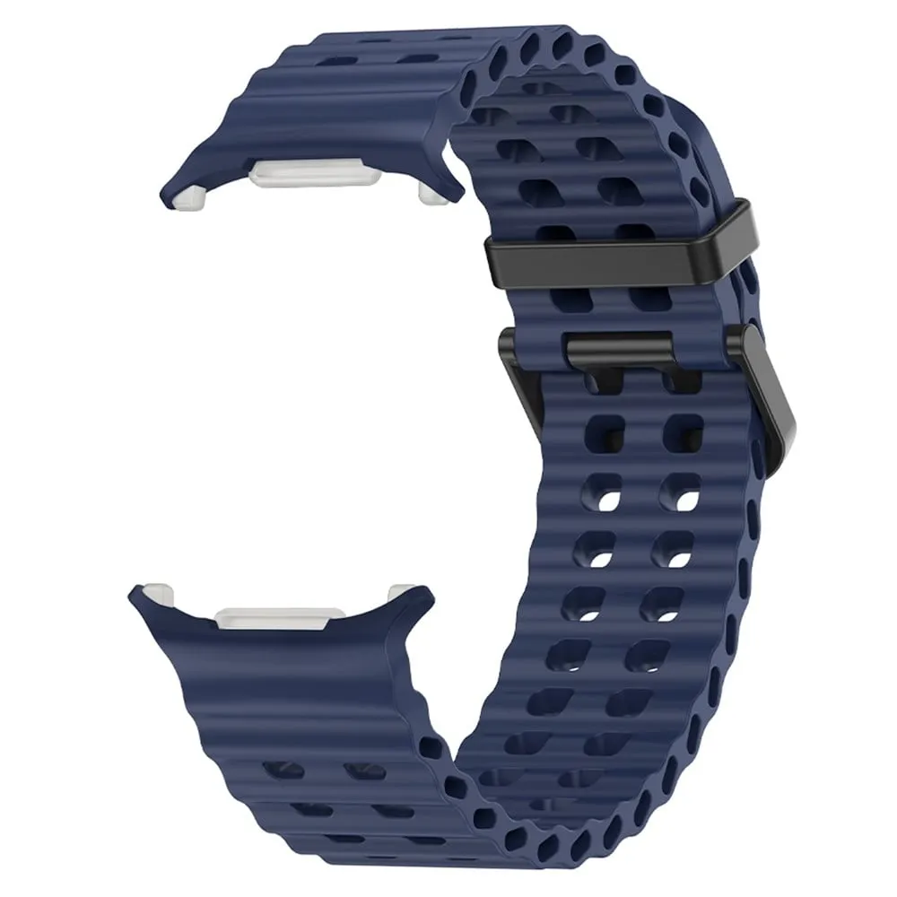 KALEBOL Samsung Galaxy Watch Ultra 47 mm erstatningsarmbånd i silikon - Marineblå