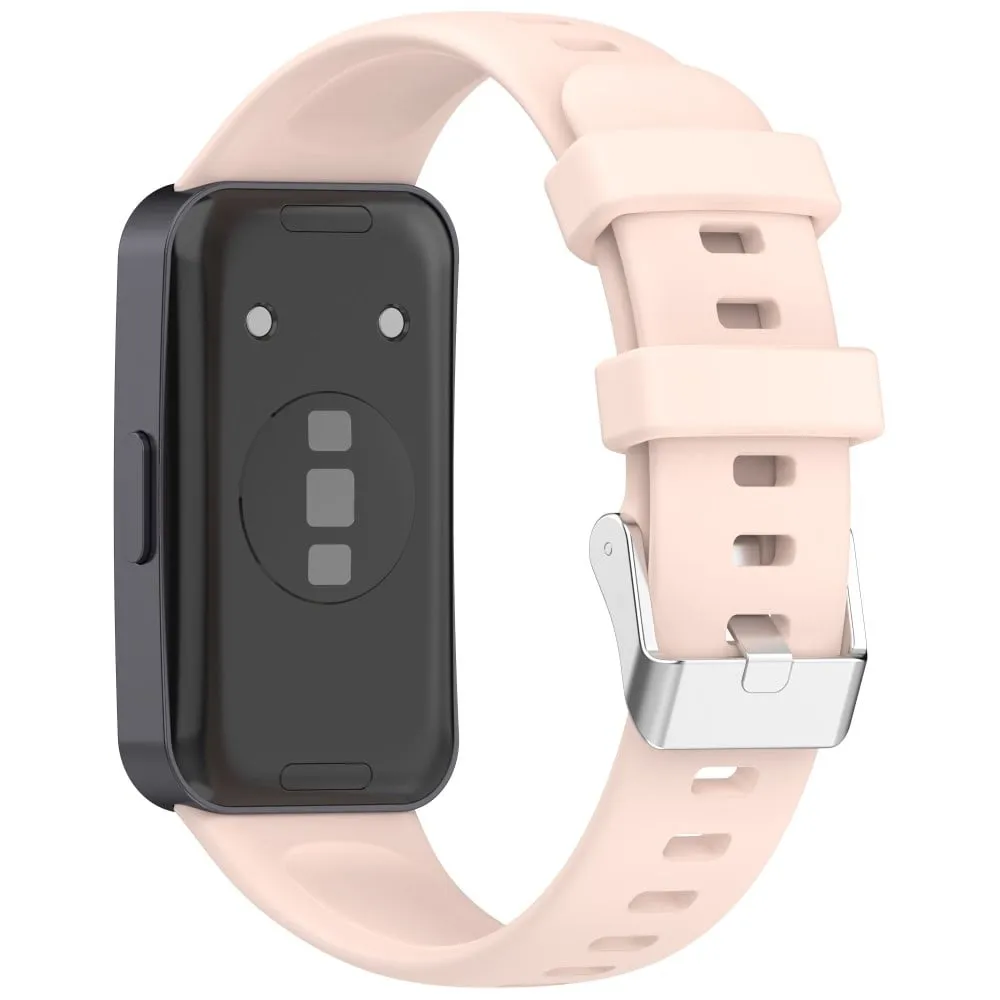 Silikonarmbånd Huawei Band 10 NFC / 10 / 9 NFC / 9 / 8 NFC / 8 Høykvalitets armbåndsrem av høy kvalitet - Lyserosa